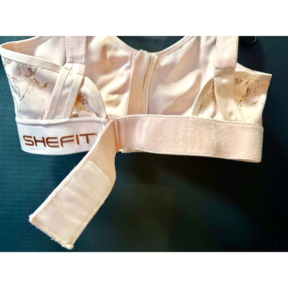 SHEFIT Ultimate Sports Bras high impact straps adjustable blush pink LUXE 38-40 - Picture 3 of 7